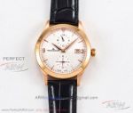 TW Factory High Quality Jaeger LeCoultre Master Black Leather Rose Gold Case 40mm ETA 2824 Watch